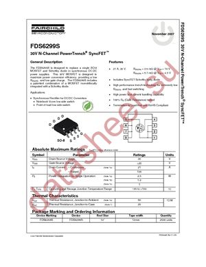 FDS6299S datasheet  